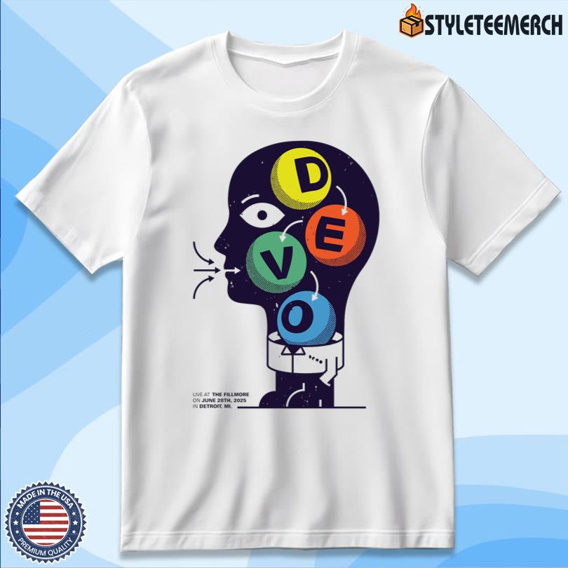 DEVO On June 28 2025 In Detroit MI Official Shirt 4 DEVO On June 28 2025 In Detroit MI Official Shirt