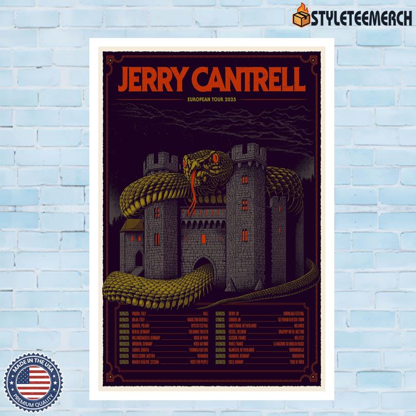 European 2025 Jerry Cantrell Poster 4 European 2025 Jerry Cantrell Poster