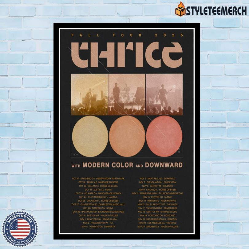 Fall Tour 25 ThricePoster 4 Fall Tour 25 ThricePoster