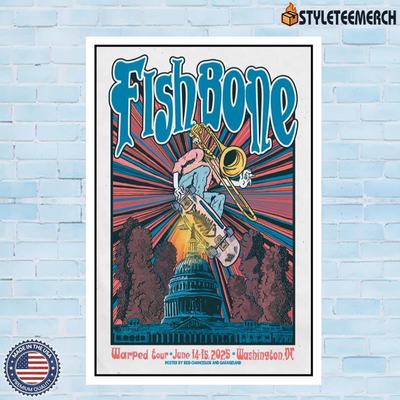 Fishbone Live Poster June 14-15 2025 Washington DC Shows 4 Fishbone Live Poster June 14-15 2025 Washington DC Shows