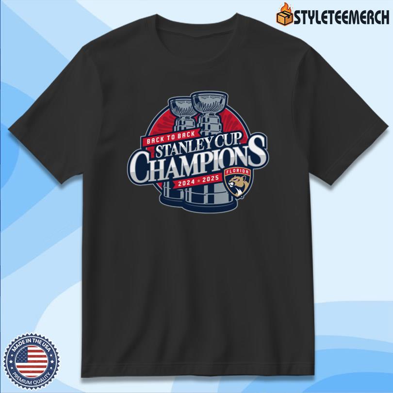 Florida Panthers 2024-2025 Back-to-Back Stanley Cup Champions T-Shirt 4 Florida Panthers 2024-2025 Back-to-Back Stanley Cup Champions T-Shirt