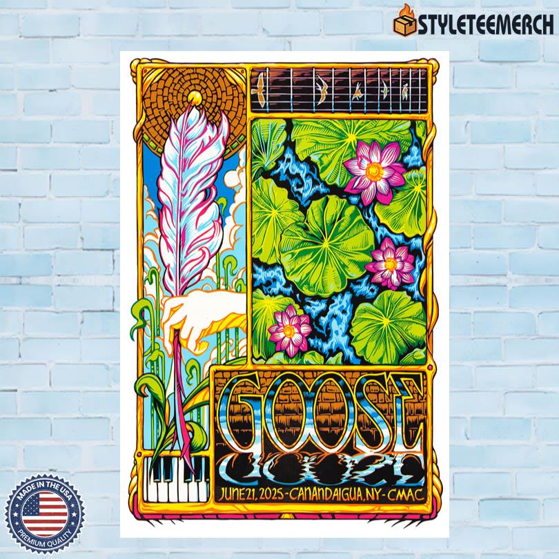 Goose June 21 2025 CMAC Canandaigua Concert Poster 4 Goose June 21 2025 CMAC Canandaigua Concert Poster