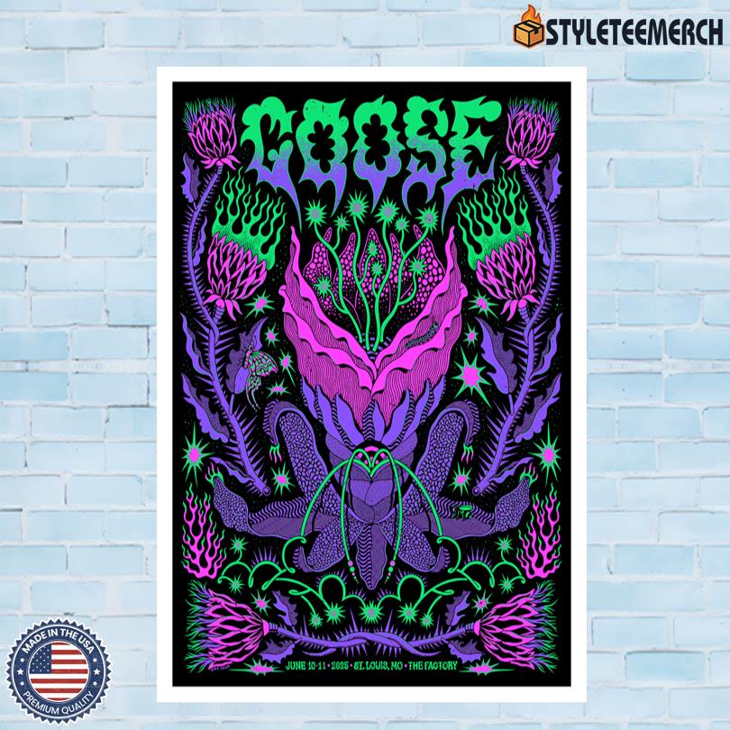 Goose Live Show St Louis June 2025 Poster Print 4 Goose Live Show St Louis June 2025 Poster Print