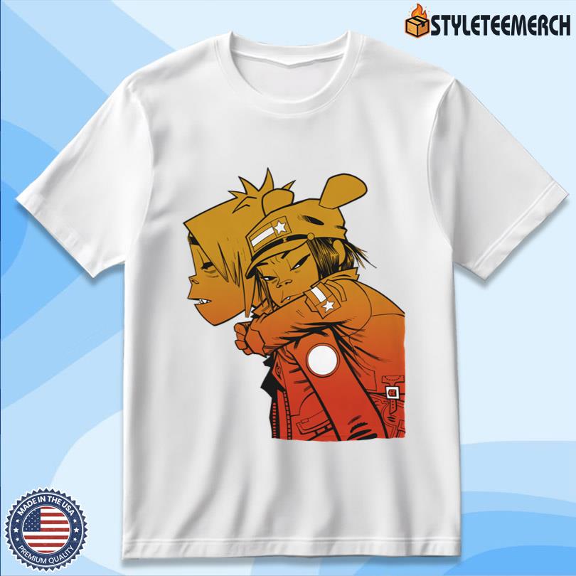 Gorillaz Tee Sunset Piggyback Official 4 Gorillaz Tee Sunset Piggyback Official