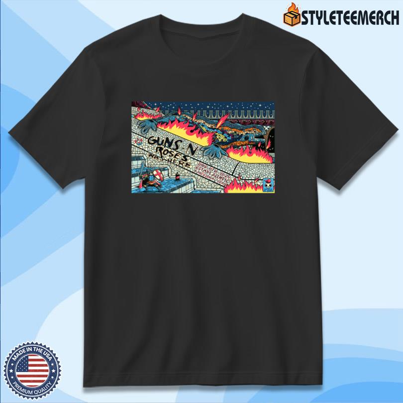 Guns N Roses Barcelona June 9 2025 Concert Tee 4 Guns N Roses Barcelona June 9 2025 Concert Tee