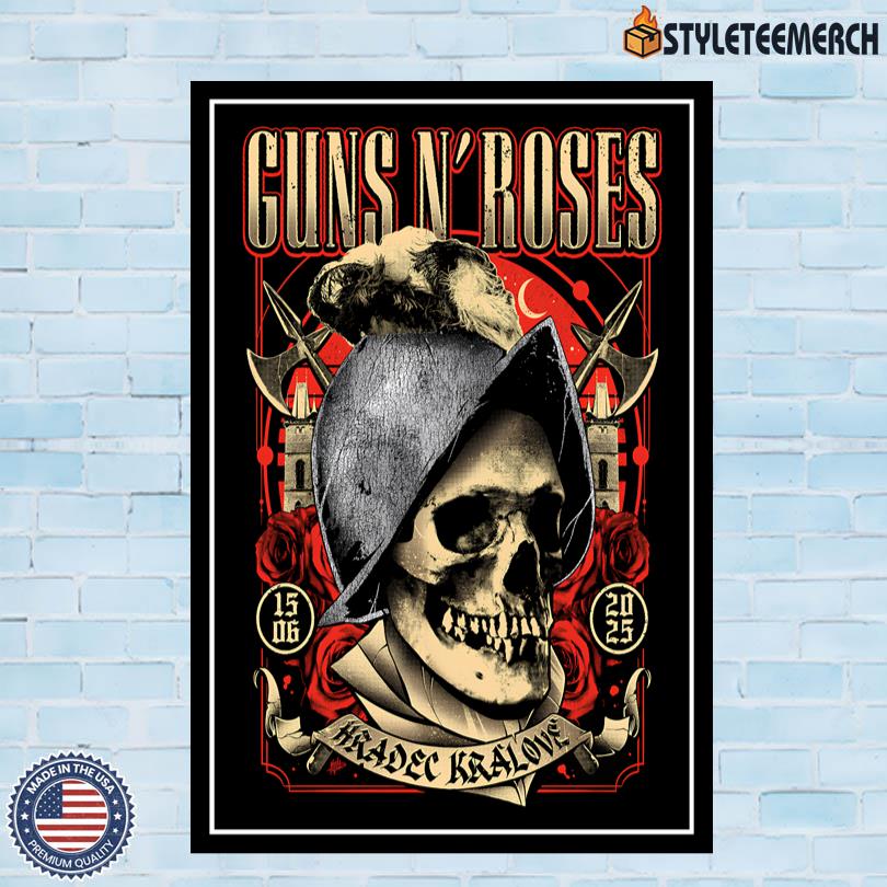 Guns N Roses Hradec Kralove Concert June 15 2025 Poster 10 Guns N Roses Hradec Kralove Concert June 15 2025 Poster