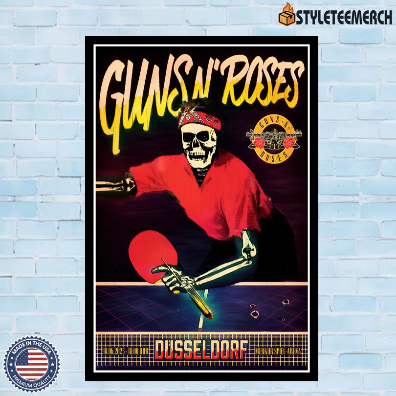 Guns N Roses June 18 2025 Dusseldorf Show Poster 4 Guns N Roses June 18 2025 Dusseldorf Show Poster