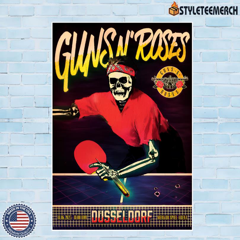 Guns N Roses June 18 2025 Merkur Spiel Arena Dusseldorf Official Poster 4 Guns N Roses June 18 2025 Merkur Spiel Arena Dusseldorf Official Poster