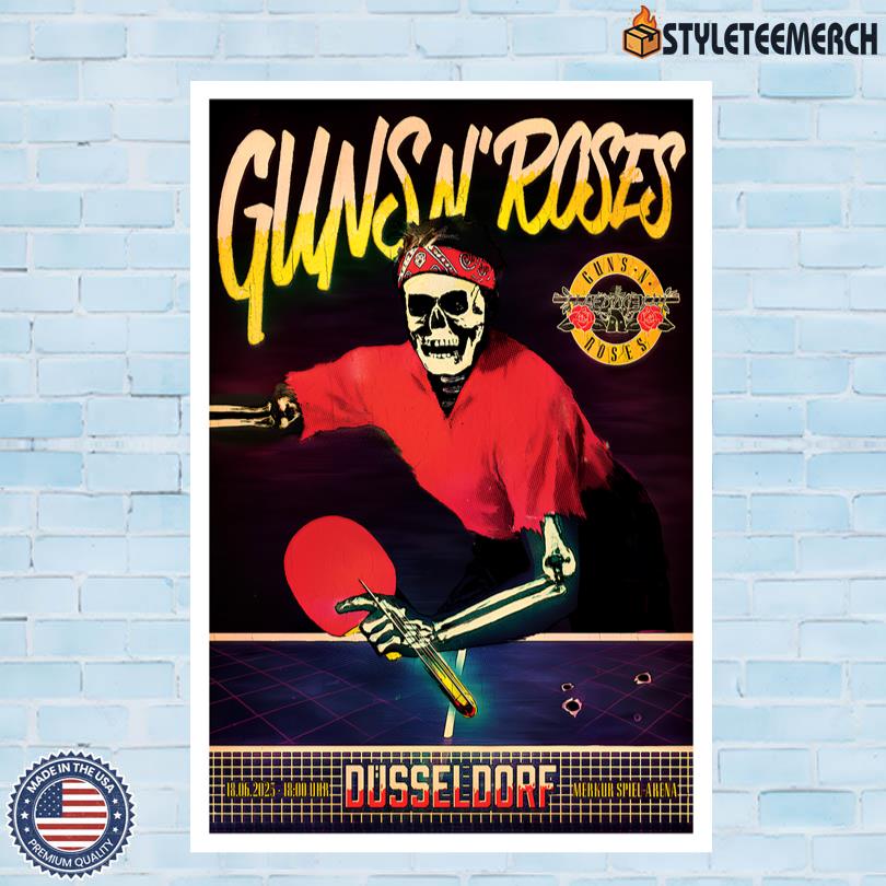 Guns N Roses Merch Dusseldorf June 18 2025 Poster 4 Guns N Roses Merch Dusseldorf June 18 2025 Poster