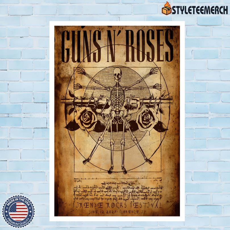 Guns N Roses Tour 2025 Firenze Rocks Florence IT Poster 4 Guns N Roses Tour 2025 Firenze Rocks Florence IT Poster