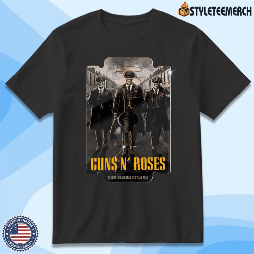 Guns N Roses Tour 2025 Villa Park Birmingham T-Shirt 4 Guns N Roses Tour 2025 Villa Park Birmingham T-Shirt