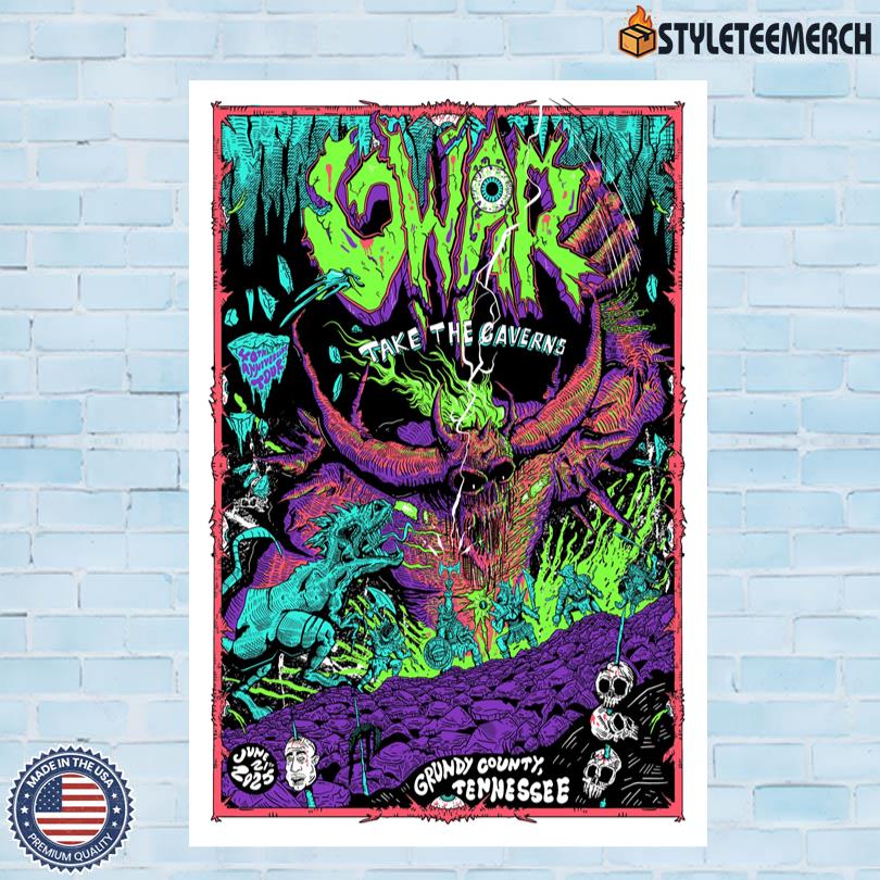 Gwar June 21 2025 Pelham, TN Official Tour Poster 4 Gwar June 21 2025 Pelham, TN Official Tour Poster