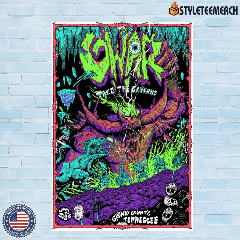 Gwar Pelham, TN June 21 2025 Limited Edition Poster 4 Gwar Pelham, TN June 21 2025 Limited Edition Poster