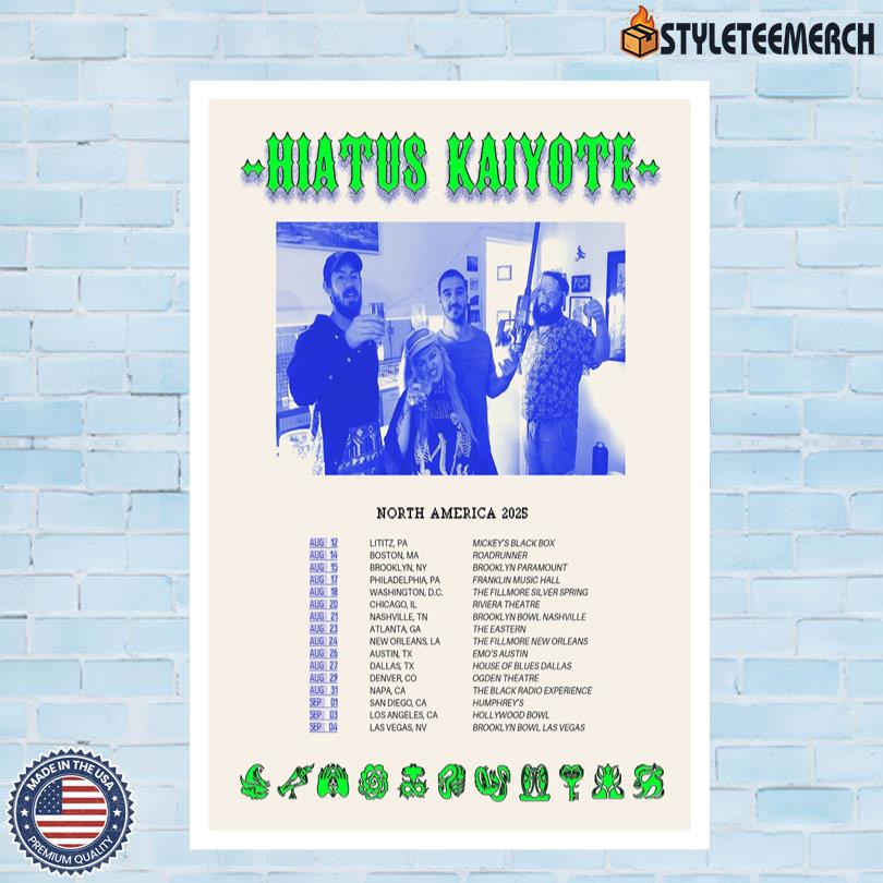 Hiatus Kaiyote Poster North America 2025 4 Hiatus Kaiyote Poster North America 2025