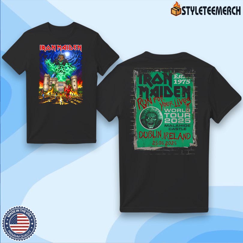 Iron Maiden World Tour 2025 Dublin, Ireland T-Shirt 4 Iron Maiden World Tour 2025 Dublin, Ireland T-Shirt