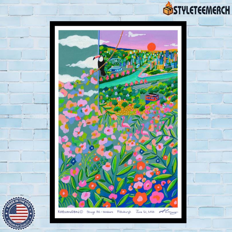 Khruangbin June 21 2025 Stage AE Pittsburgh Concert Poster 4 Khruangbin June 21 2025 Stage AE Pittsburgh Concert Poster