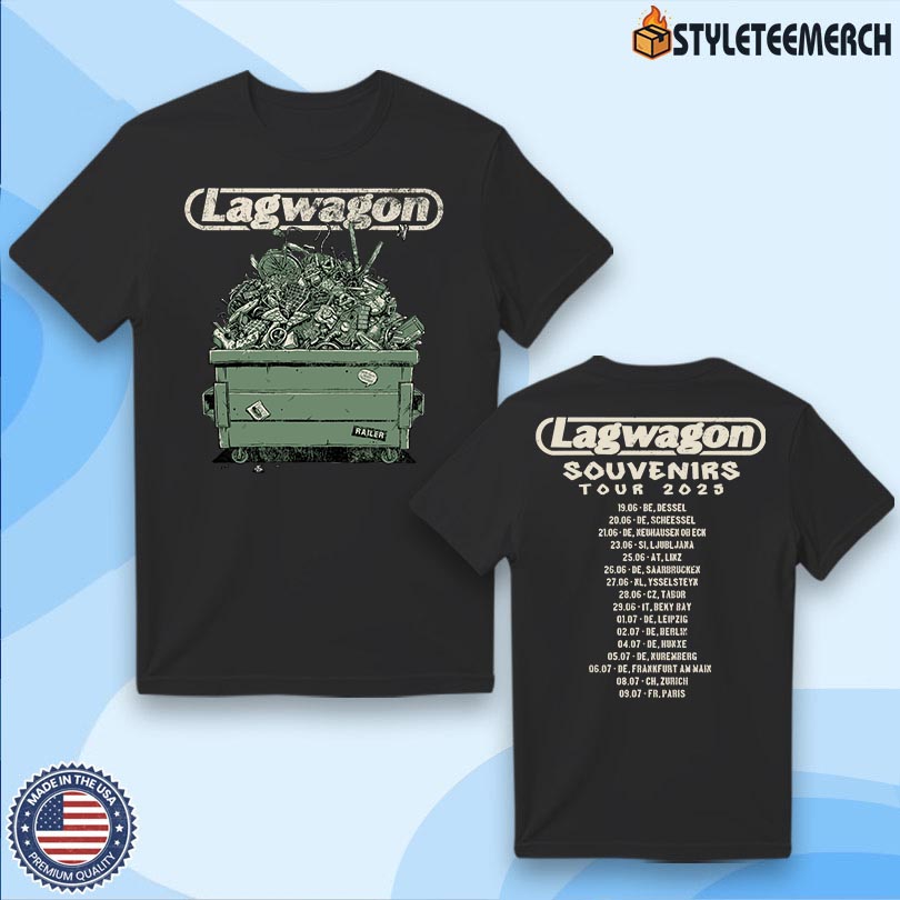 Lagwagon Souvenirs Tour 2025 New Tee 4 Lagwagon Souvenirs Tour 2025 New Tee