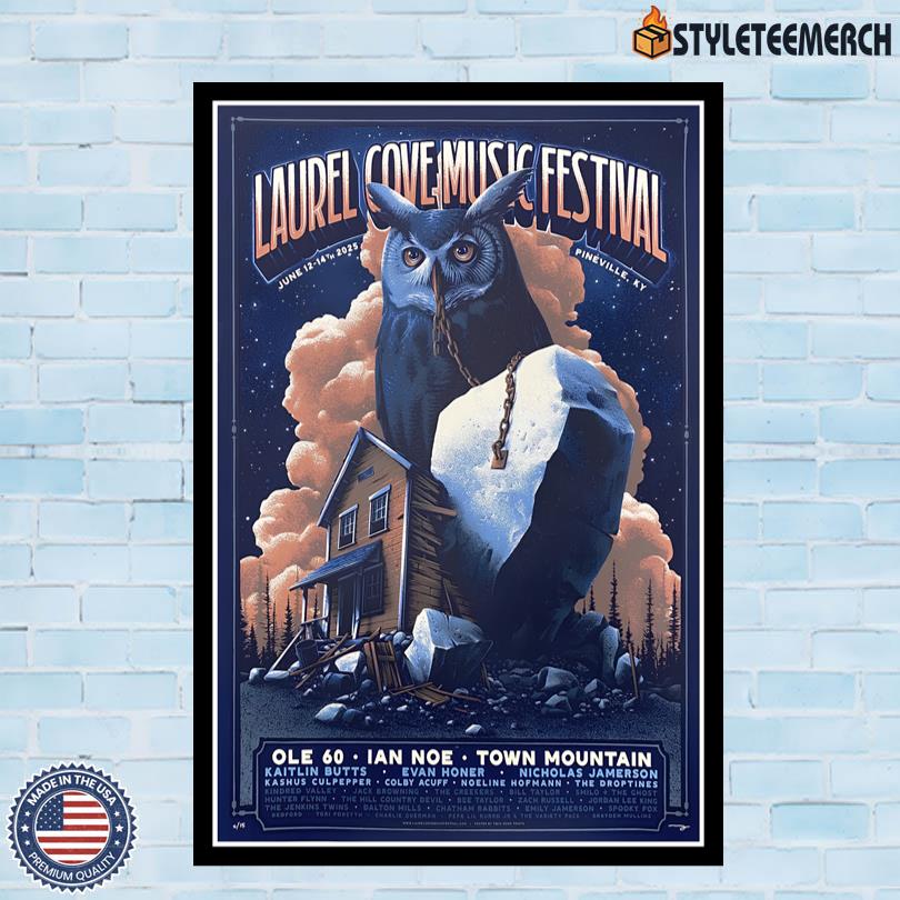 Laurel Cove Kentucky 2025 Music Festival Limited Edition Poster 4 Laurel Cove Kentucky 2025 Music Festival Limited Edition Poster