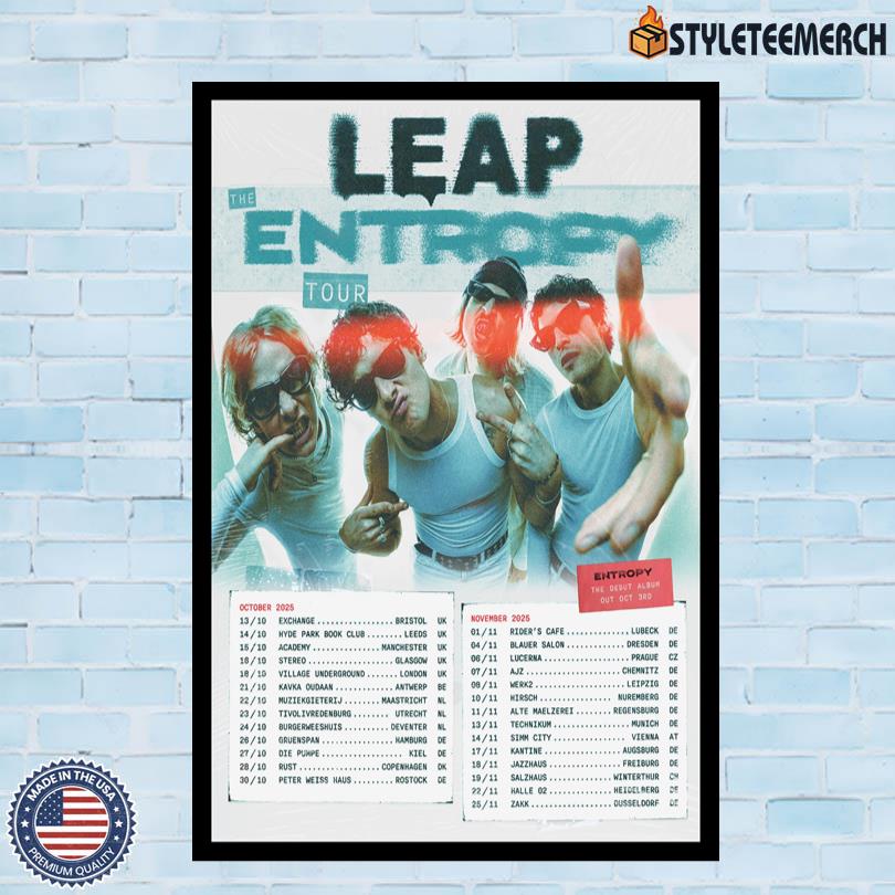 Leap Band 2025 The Entropy Tour October November Poster 10 Leap Band 2025 The Entropy Tour October November Poster