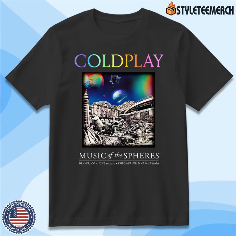 Limited Edition Coldplay Denver Concert T-Shirt June 10 2025 4 Limited Edition Coldplay Denver Concert T-Shirt June 10 2025
