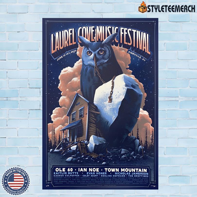 Limited Edition Laurel Cove 2025 Pineville KY Music Poster 4 Limited Edition Laurel Cove 2025 Pineville KY Music Poster