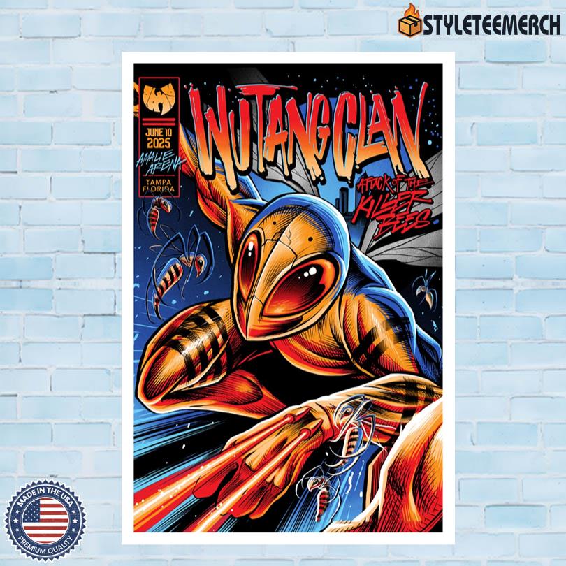 Limited Edition Wu-Tang Clan June 10 2025 Amalie Arena Poster 4 Limited Edition Wu-Tang Clan June 10 2025 Amalie Arena Poster