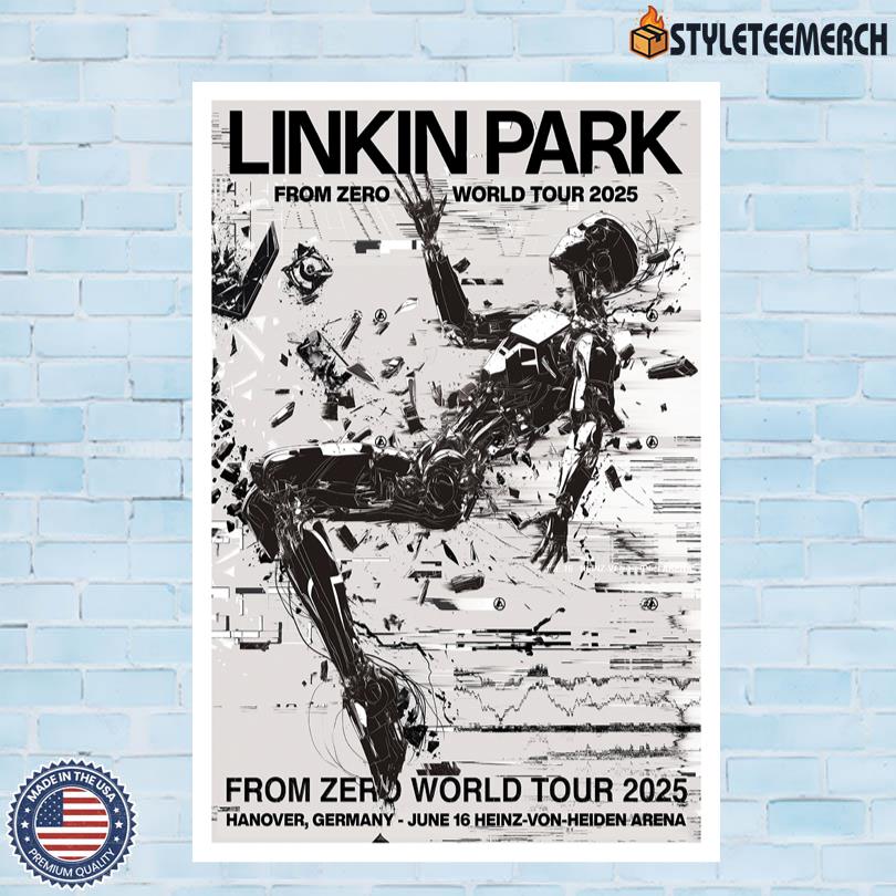 Linkin Park From Zero World Tour June 16 2025 Hanover Germany Poster 4 Linkin Park From Zero World Tour June 16 2025 Hanover Germany Poster