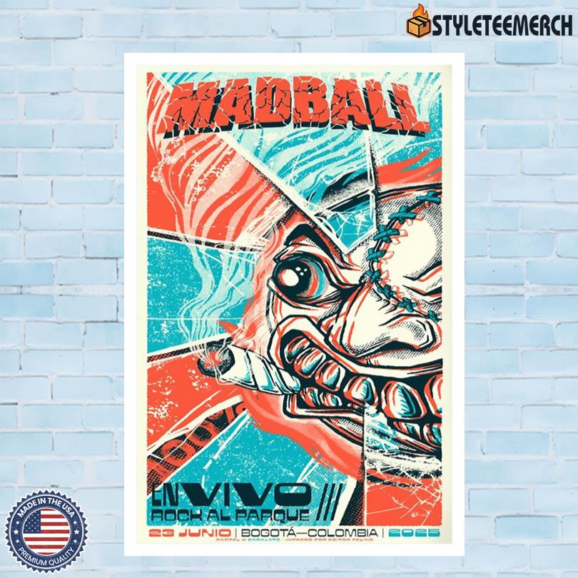 Madball Bogota, Colombia June 23 2025 Limited Edition Poster 4 Madball Bogota, Colombia June 23 2025 Limited Edition Poster