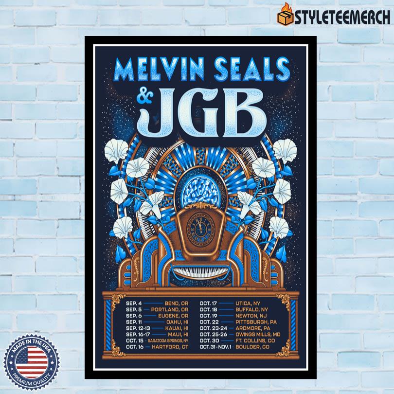 Melvin Seals & JGB Poster Fall 2025 Tour 4 Melvin Seals & JGB Poster Fall 2025 Tour