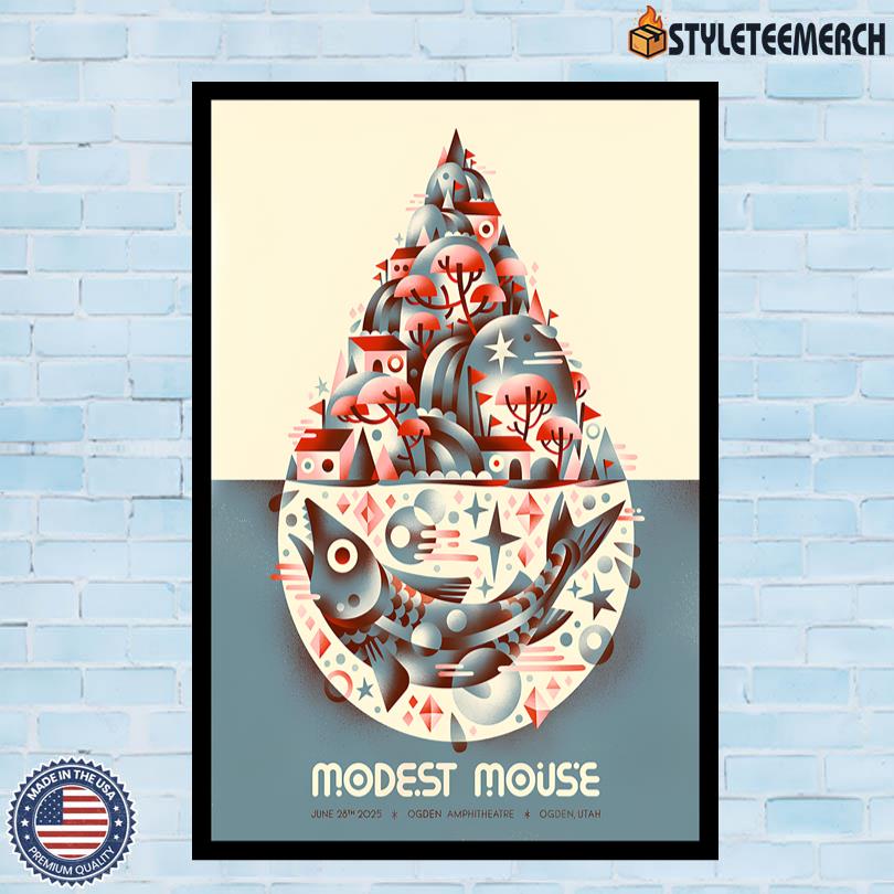 Modest Mouse On June 28 2025 In Ogden UT Official Poster 4 Modest Mouse On June 28 2025 In Ogden UT Official Poster