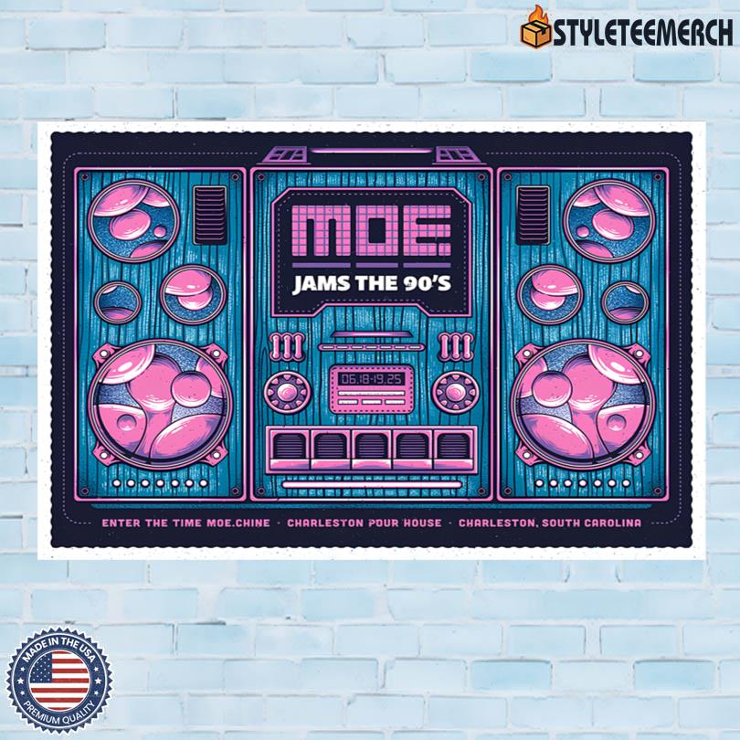 Moe Band Charleston, SC June 18-19 2025 Limited Edition Poster 4 Moe Band Charleston, SC June 18-19 2025 Limited Edition Poster