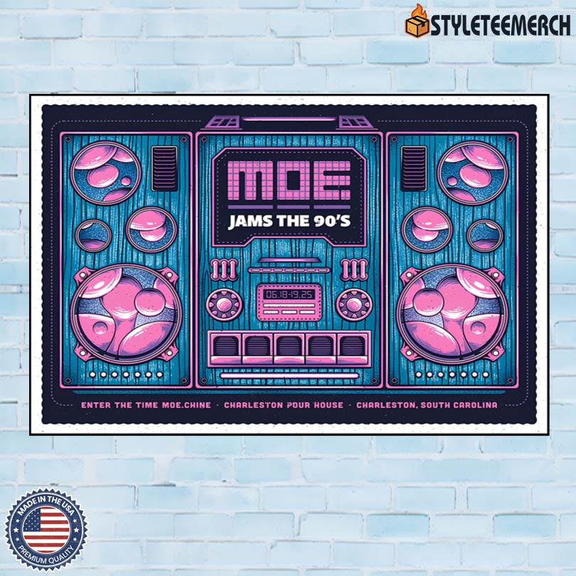 Moe Band June 18-19 2025 Charleston, SC Official Tour Poster 3 Moe Band June 18-19 2025 Charleston, SC Official Tour Poster