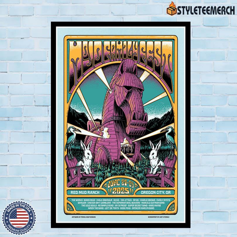 Mojo Family Festival Oregon City June 27-29 2025 Concert Poster 10 Mojo Family Festival Oregon City June 27-29 2025 Concert Poster