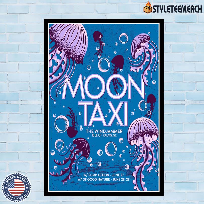 Moon Taxi Live At The Windjammer Poster June 2025 4 Moon Taxi Live At The Windjammer Poster June 2025