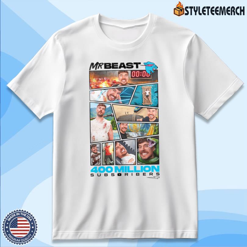 MrBeast 400 Million Subscribers 2025 Tee 4 MrBeast 400 Million Subscribers 2025 Tee