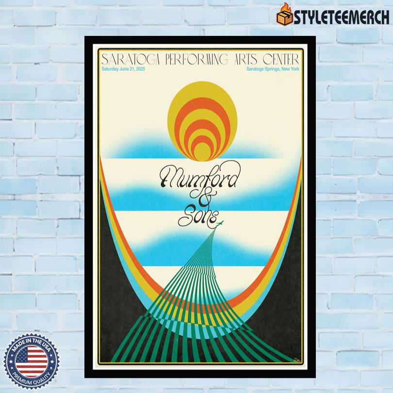Mumford & Sons June 21 2025 Broadview Stage At SPAC Saratoga Springs Concert Poster 4 Mumford & Sons June 21 2025 Broadview Stage At SPAC Saratoga Springs Concert Poster