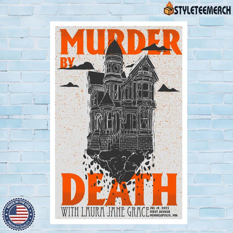 Murder By Death 2025 Minneapolis Gig Poster Limited Edition