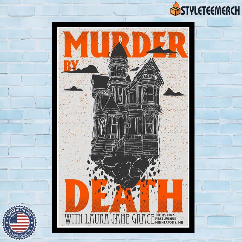 Murder By Death First Avenue Minneapolis MN 2025 Tour Poster 4 Murder By Death First Avenue Minneapolis MN 2025 Tour Poster