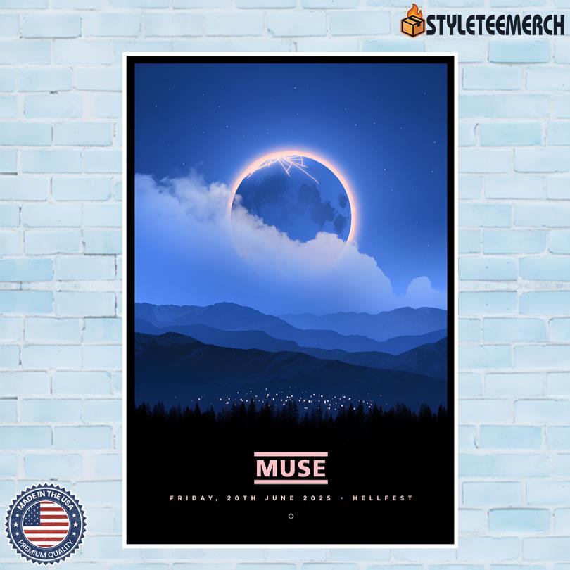 Muse Hellfest 2025 Limited Edition Poster 10 Muse Hellfest 2025 Limited Edition Poster