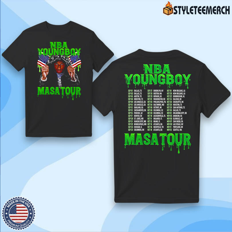 NBA YoungBoy Merch MASA Tour 2025 Tee 4 NBA YoungBoy Merch MASA Tour 2025 Tee