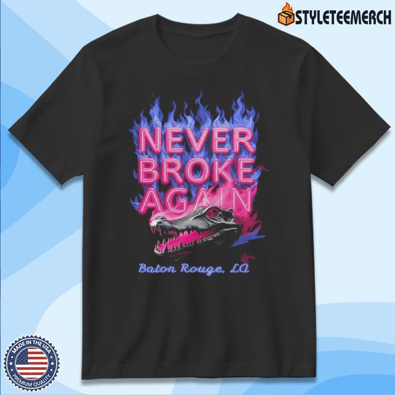 Never Broke Again Chrome Gator 2025 Tee 4 Never Broke Again Chrome Gator 2025 Tee