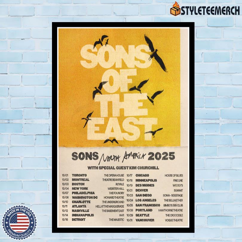 North America 2025 Sons Of The East Poster 4 North America 2025 Sons Of The East Poster