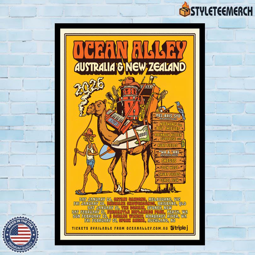 Ocean Alley AUS & NZ Tour 2026 Poster 10 Ocean Alley AUS & NZ Tour 2026 Poster