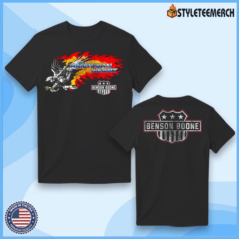 Official Benson Boone American Heart Tee 4 Official Benson Boone American Heart Tee