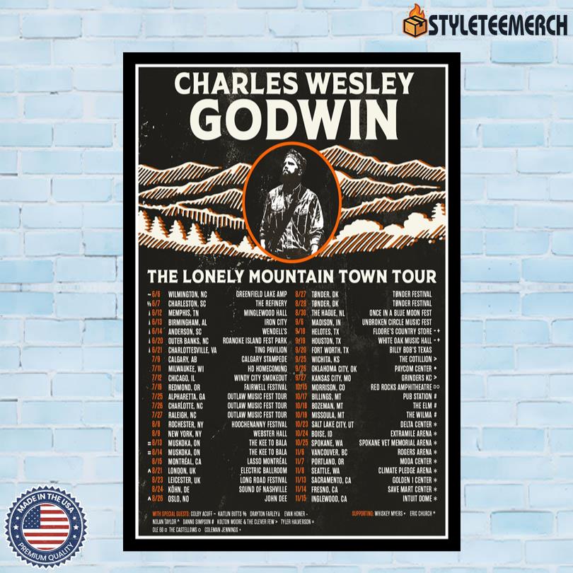 Official Charles Wesley Godwin The Lonely Mountain Town 2025 Poster 4 Official Charles Wesley Godwin The Lonely Mountain Town 2025 Poster