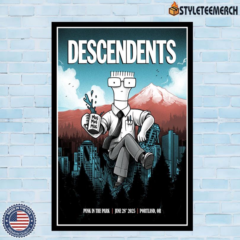 Official Descendents Portland, OR Show Poster 2025 4 Official Descendents Portland, OR Show Poster 2025