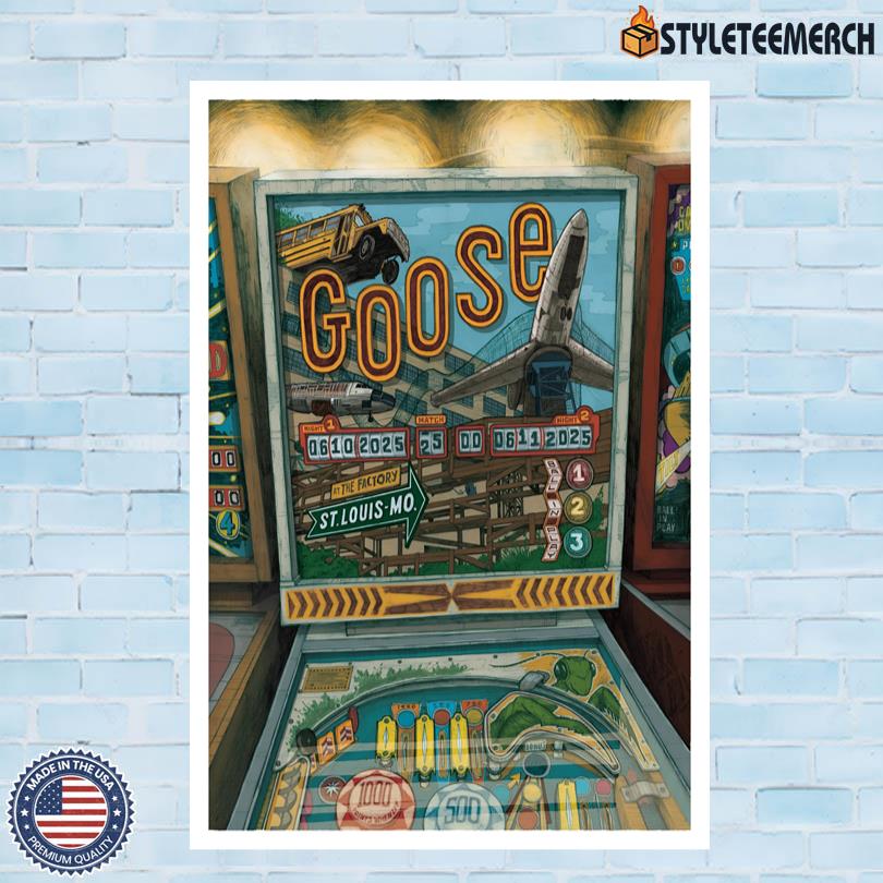 Official Goose St Louis June 2025 Tour Poster 4 Official Goose St Louis June 2025 Tour Poster