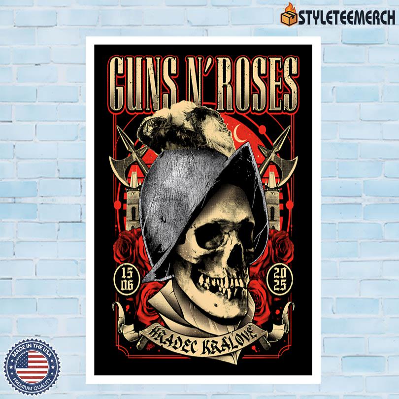 Official Guns N Roses June 15 2025 Concert Poster 10 Official Guns N Roses June 15 2025 Concert Poster