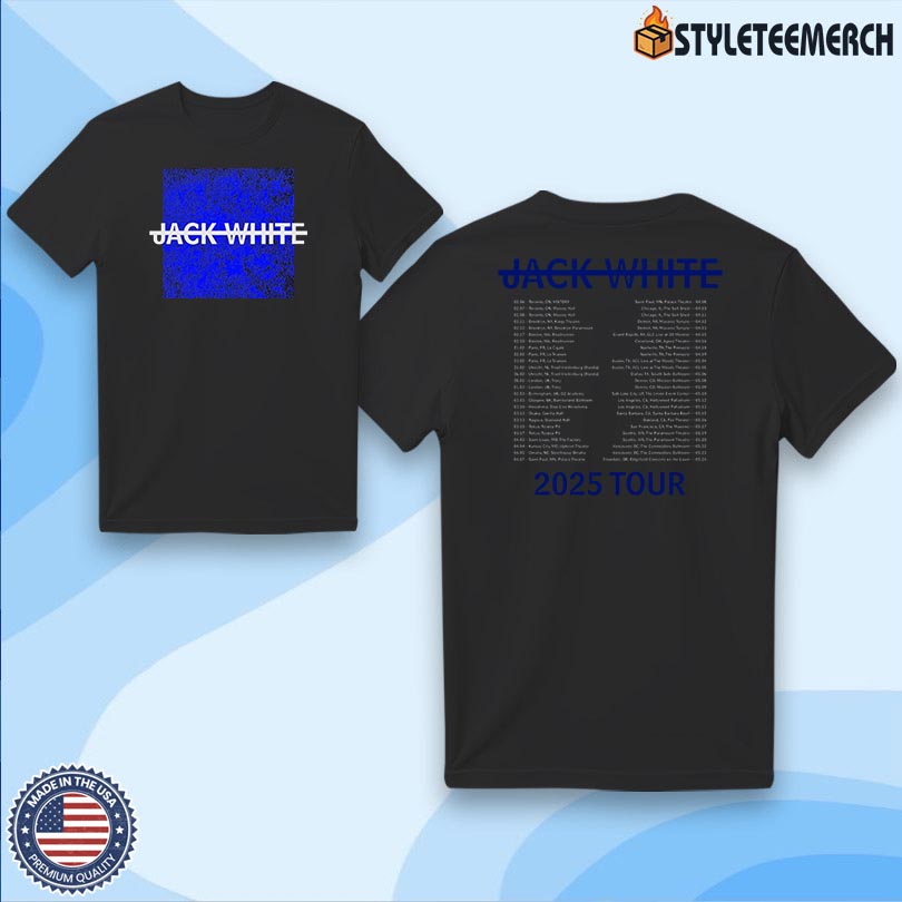 Official Jack White Tour 2025 Tee 4 Official Jack White Tour 2025 Tee