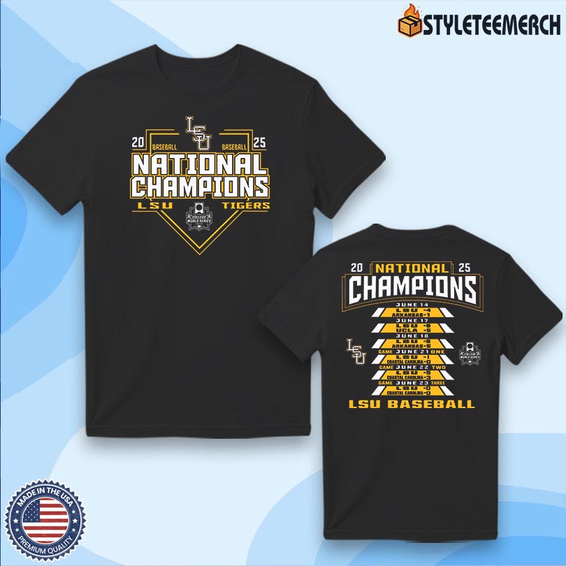 Official LSU Tigers 2025 College World Series Champions T-Shirt 4 Official LSU Tigers 2025 College World Series Champions T-Shirt